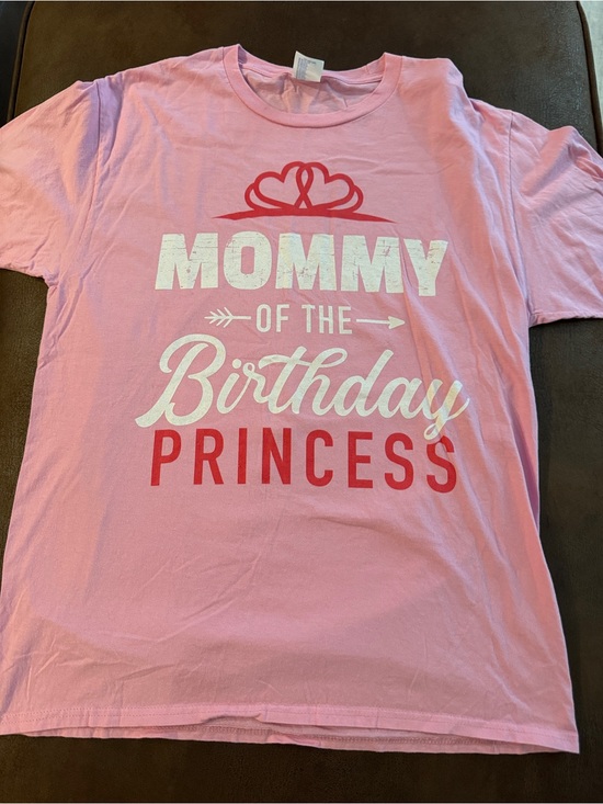 Tops - Mommy of the Birthday Princess Pink Tee